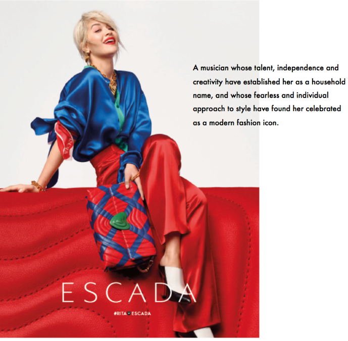 , Rita Ora For Escada