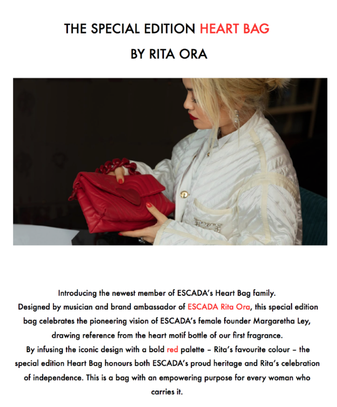 , Heart Bag By Rita Ora