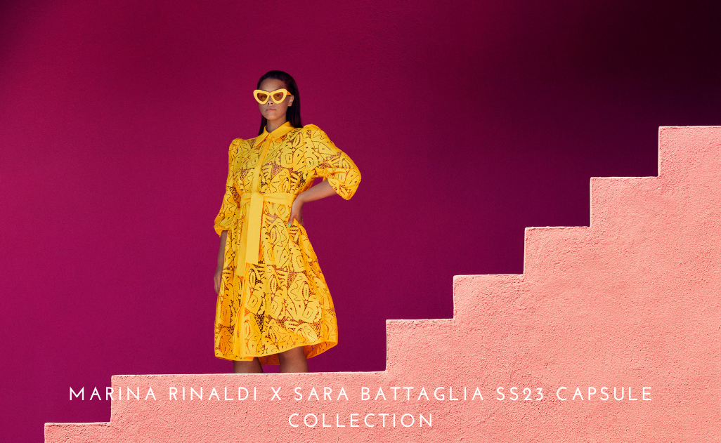 , Marina Rinaldi x Sara Battaglia SS 2023 Capsule Collection
